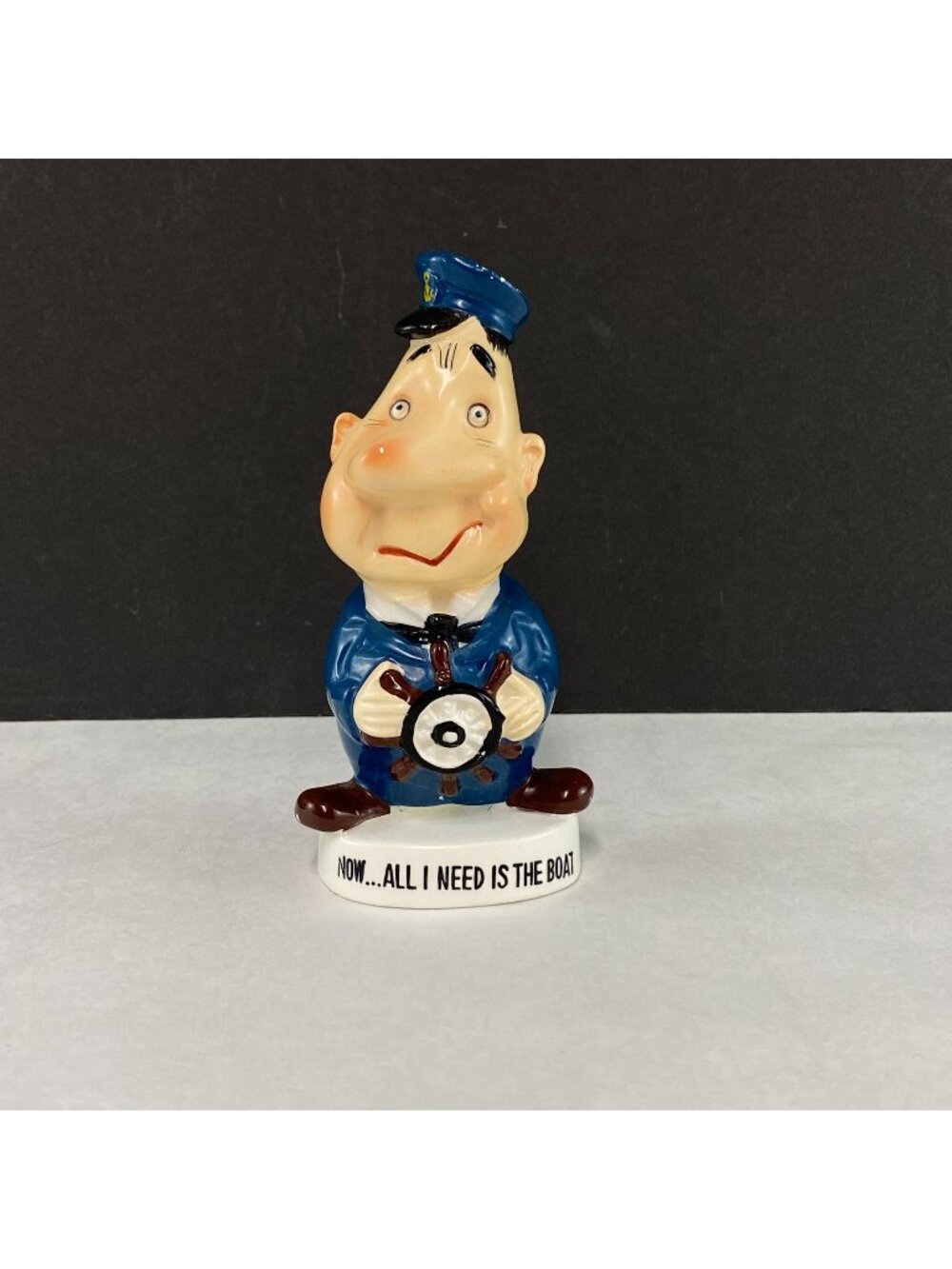 Vintage 1950's Shafford Japan Perfect Sports All I Need Is A Boat Figurine